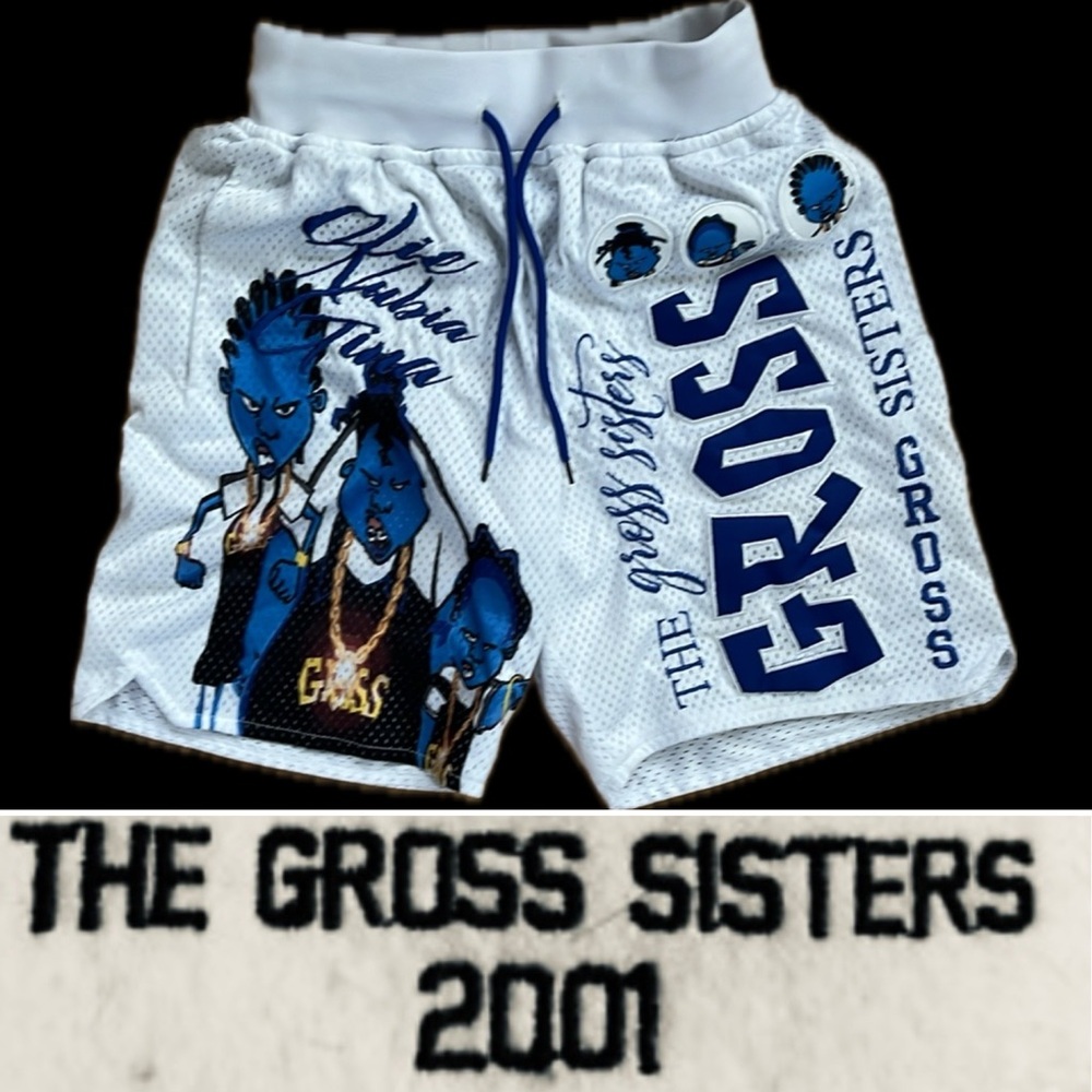 😈Proud Family The Gross Sisters 3 Athletic Shorts | Nubia Gina Olei | SMALL